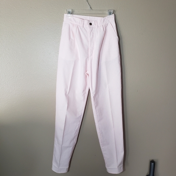 Vintage Lee Womens Pink Striped High Rise Jeans-Size 9 - Picture 2 of 8